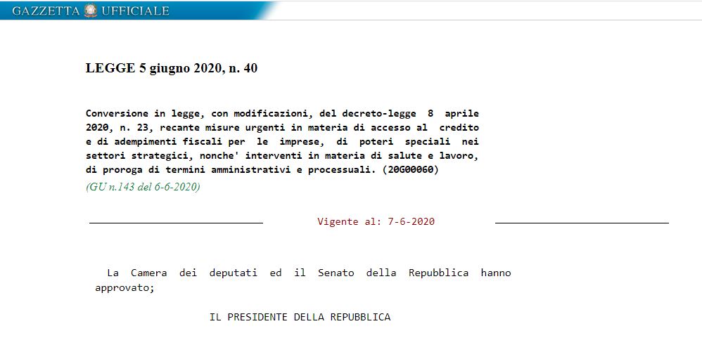 art 13 comma 1 lettera e decreto liquidità NOVITÀ BANDI DI CONTRIBUTO: